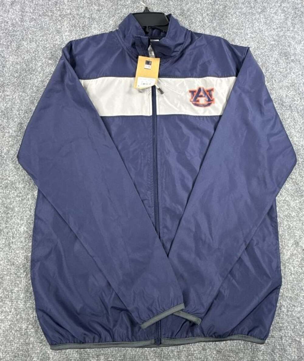 Rivalry Threads Auburn Tigers Full Zip Windbreaker Jacket - Size M - NCAA